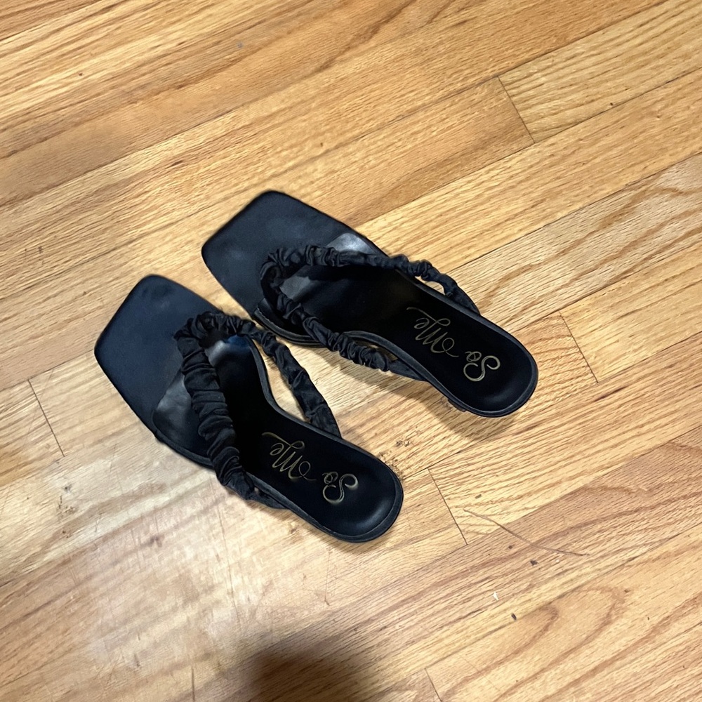 So Me Black Women's Sandals